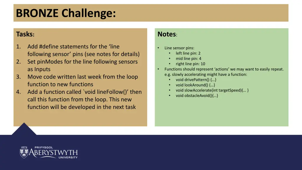bronze challenge