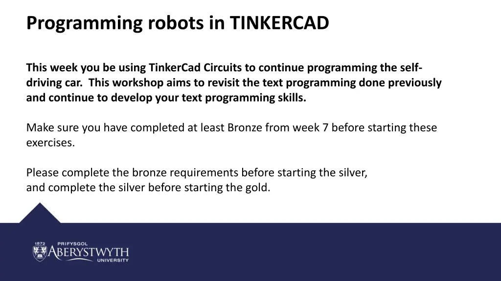programming robots in tinkercad