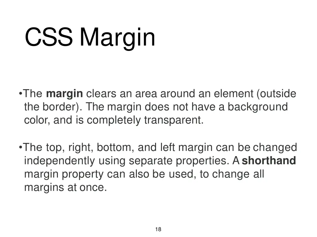 css margin