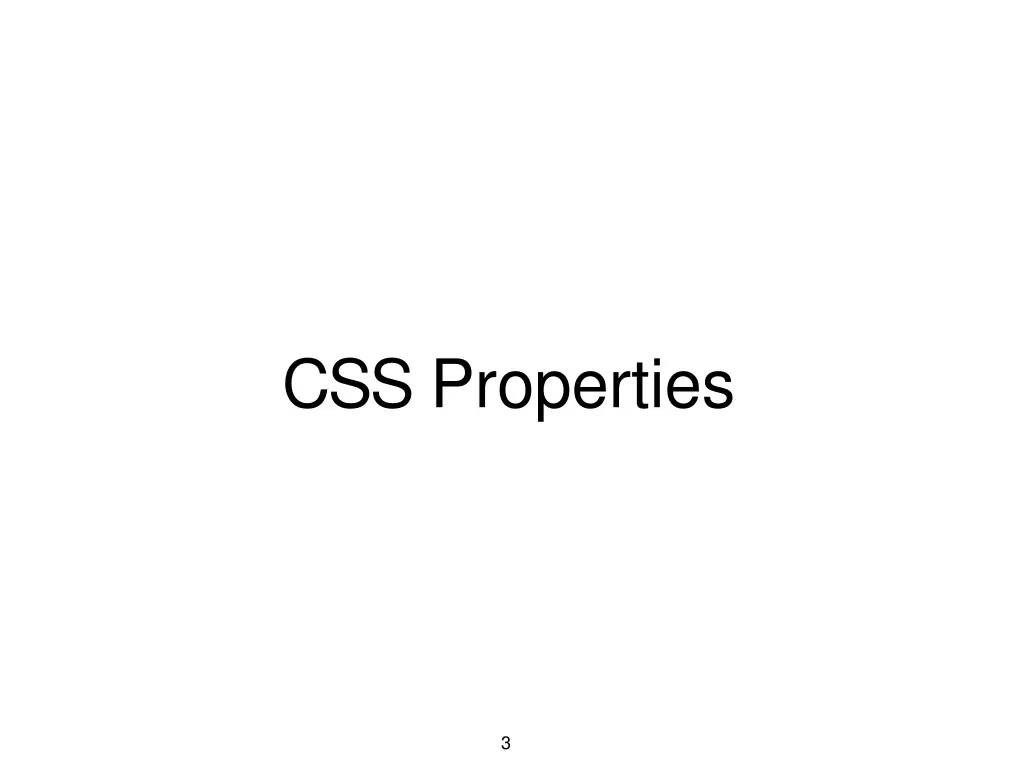 css properties