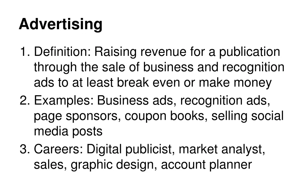 advertising