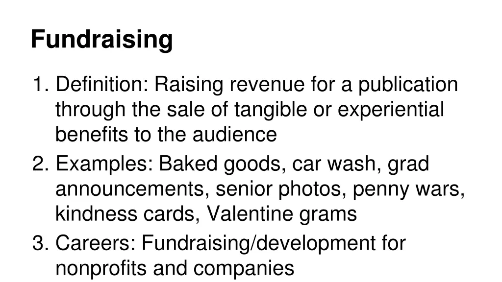 fundraising
