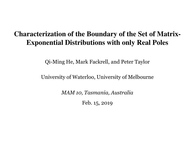 characterization of the boundary