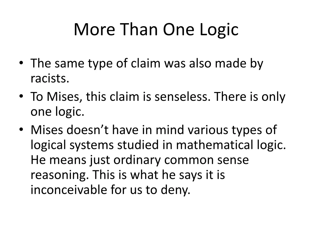 more than one logic