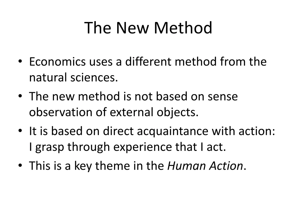 the new method
