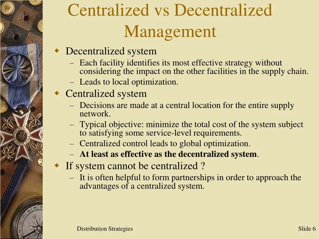 centralized vs decentralized management