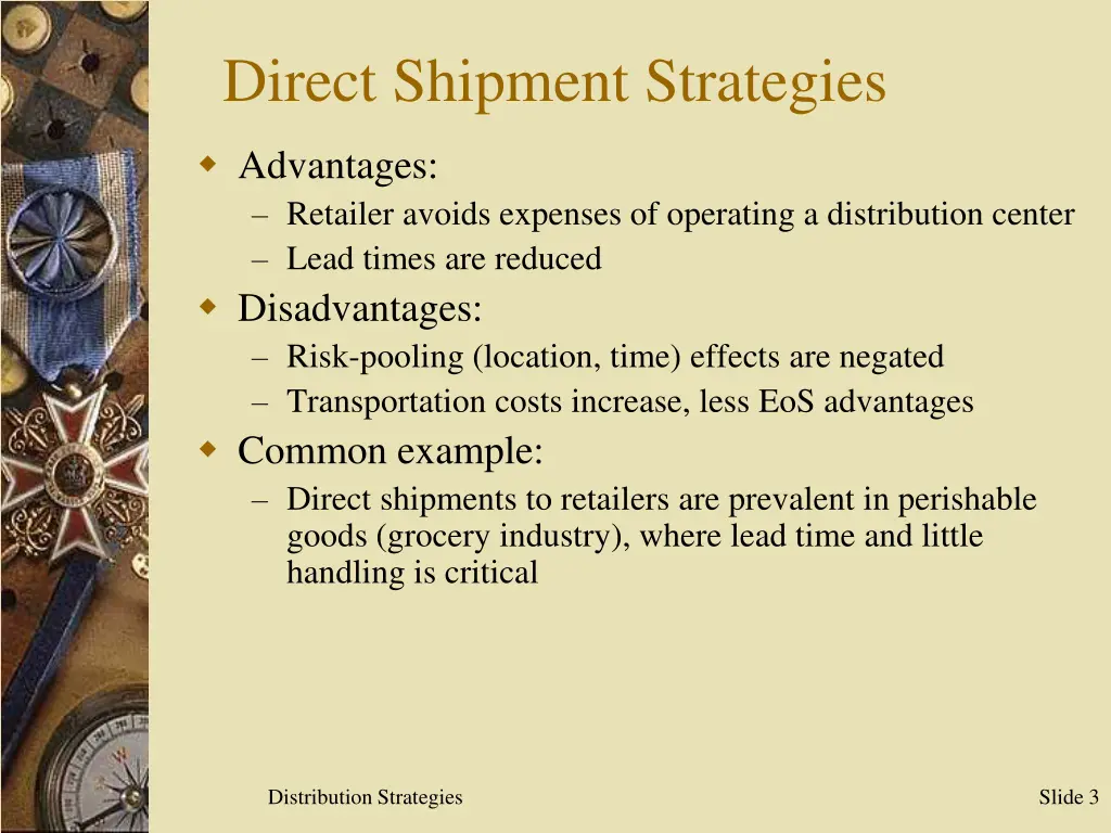 direct shipment strategies