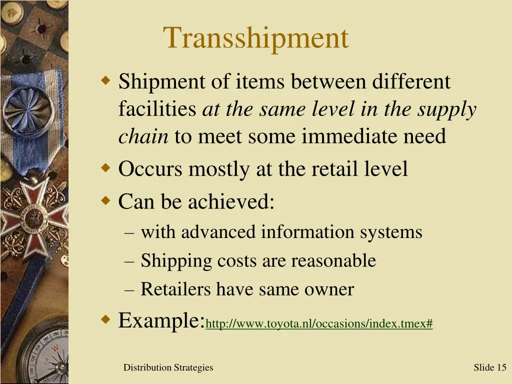 transshipment