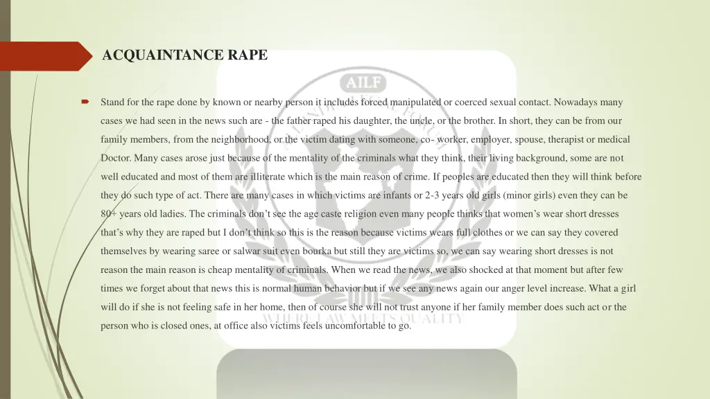 acquaintance rape 1