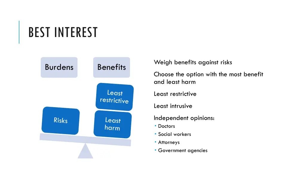best interest