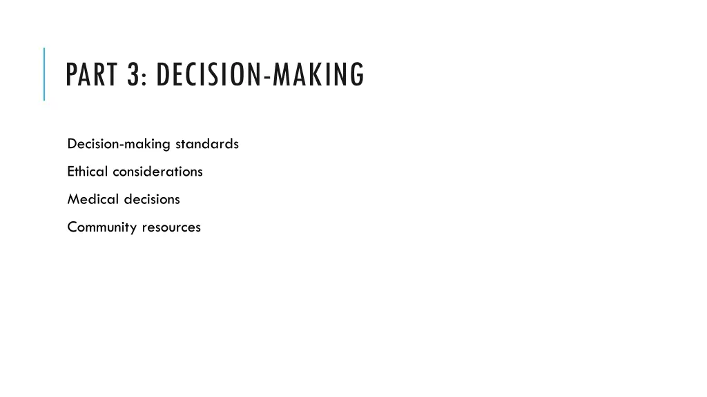 part 3 decision making