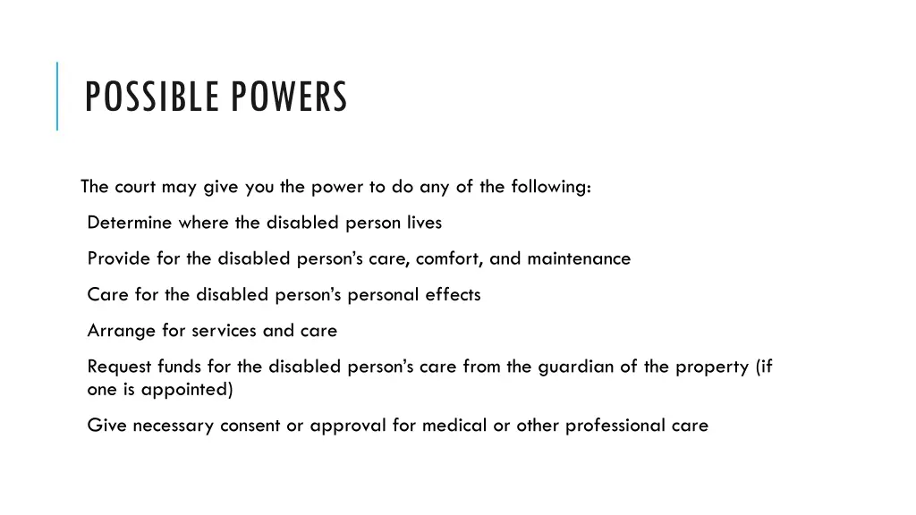 possible powers