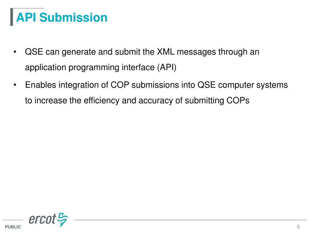 api submission