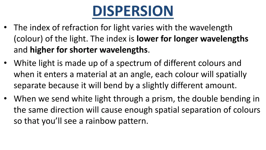 dispersion