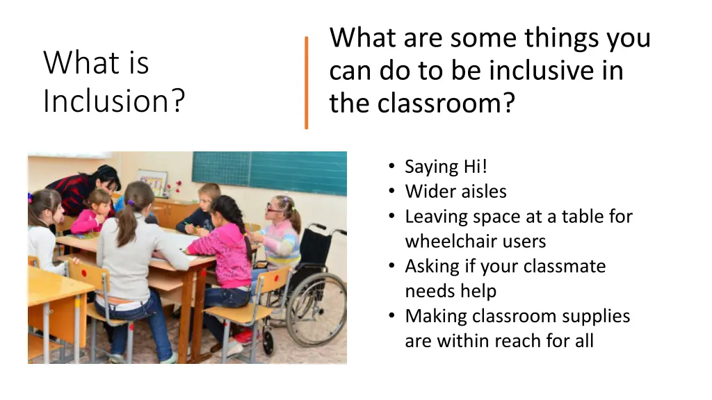 what are some things you can do to be inclusive