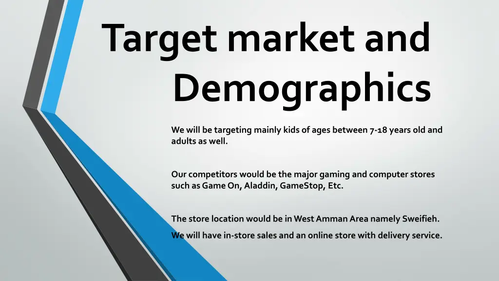 target market and demographics