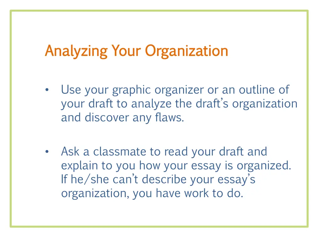 analyzing your organization analyzing your