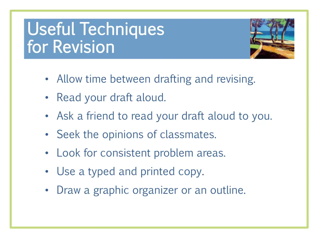 useful techniques useful techniques for revision