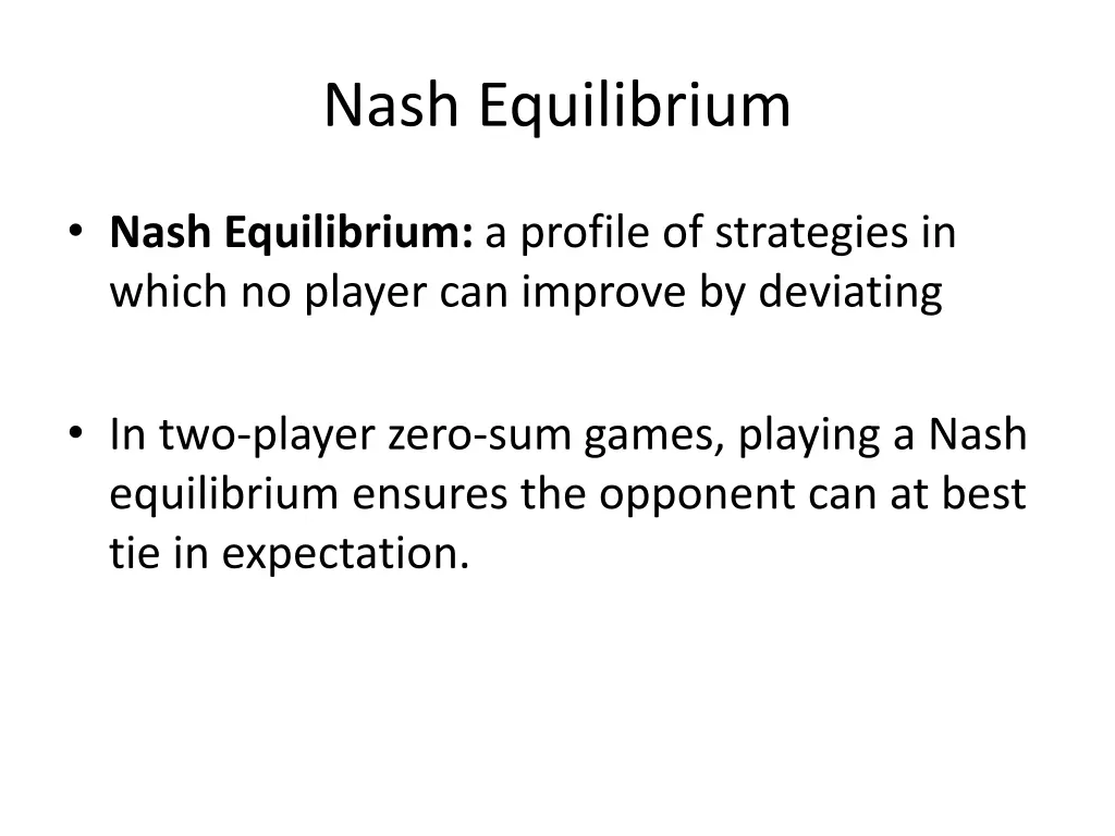 nash equilibrium