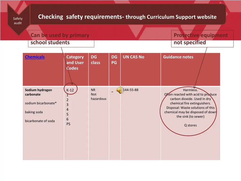 checking safety requirements through curriculum