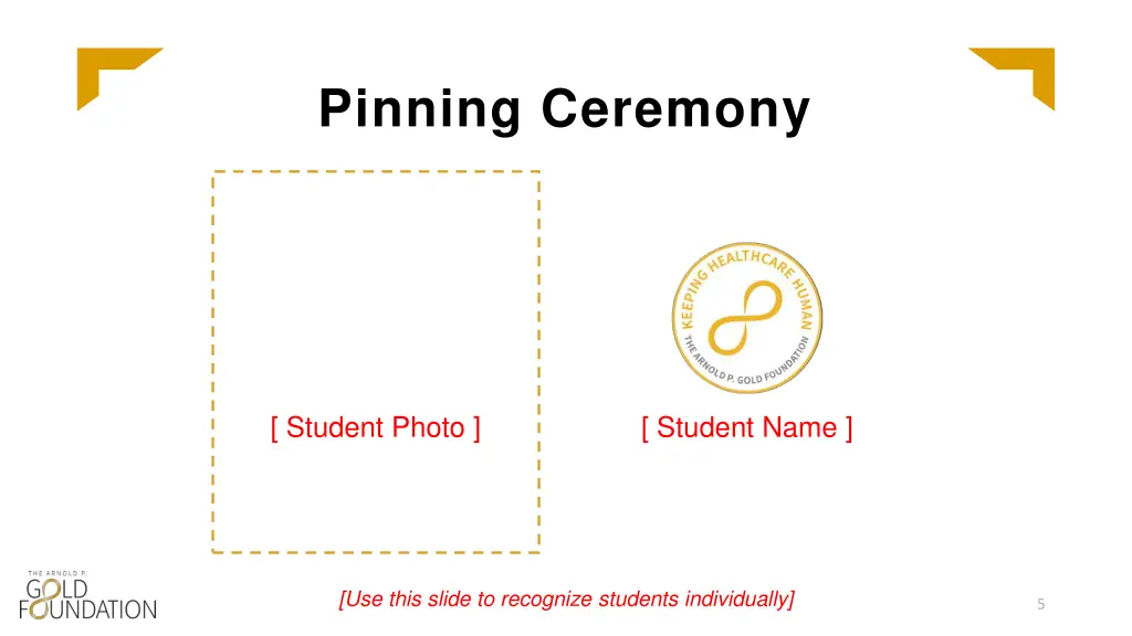 pinning ceremony