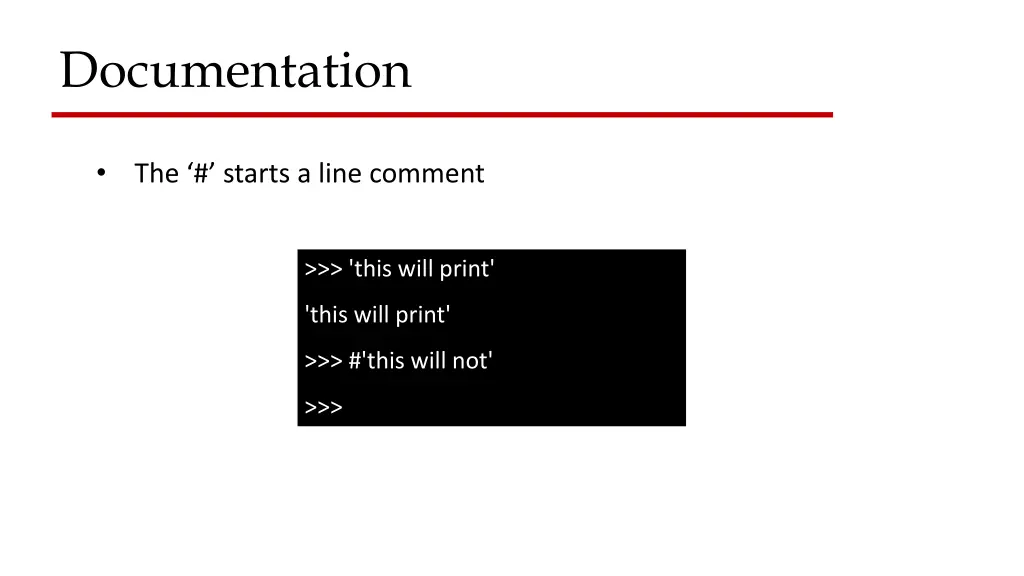 documentation