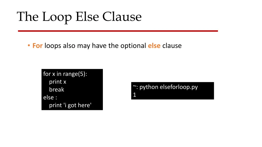 the loop else clause 1