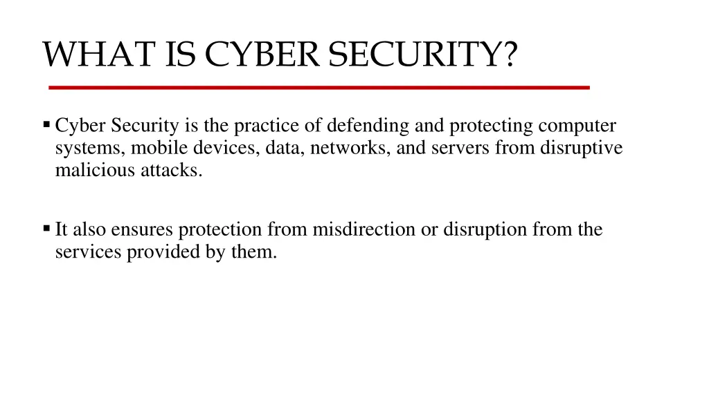 what is cyber security