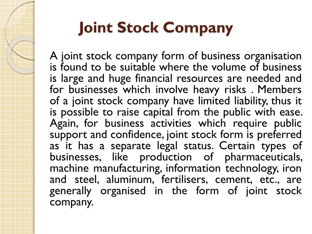 joint stock company 1