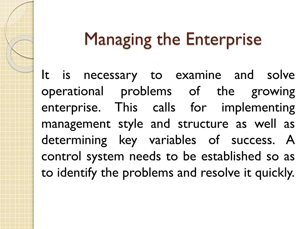 managing the enterprise 1