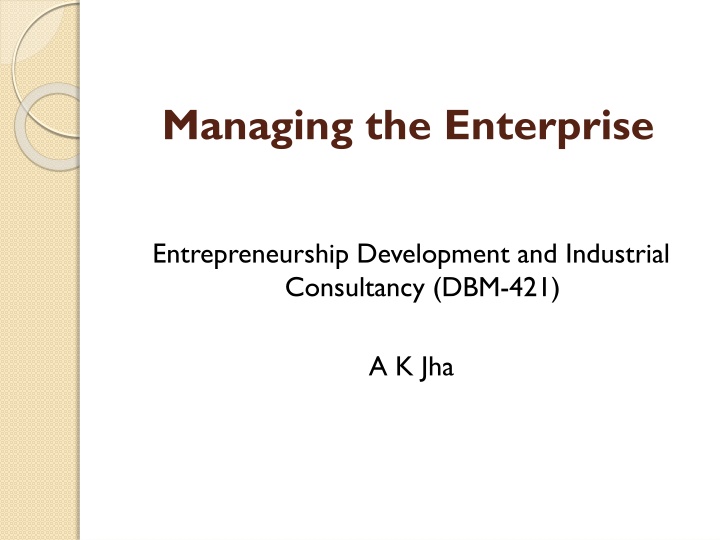 managing the enterprise