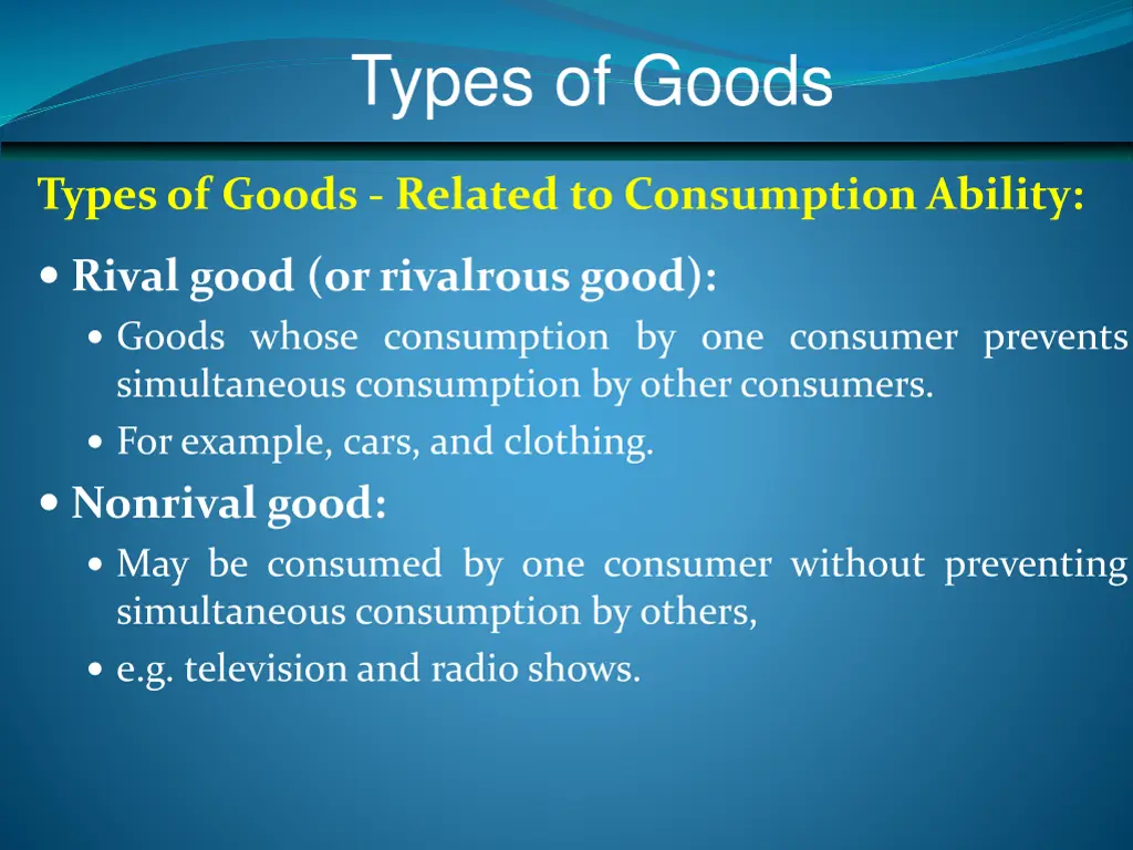 types of goods 2