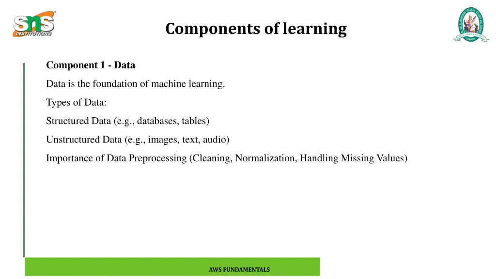 components of learning 2