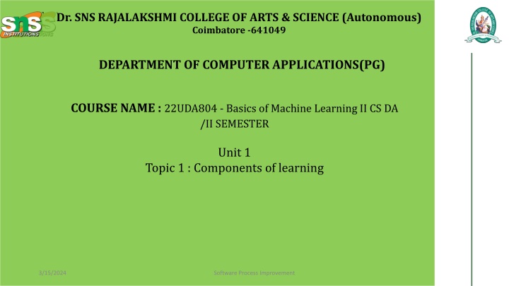 dr sns rajalakshmi college of arts science