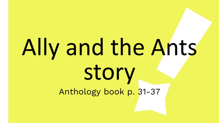 ally and the ants story anthology book p 31 37