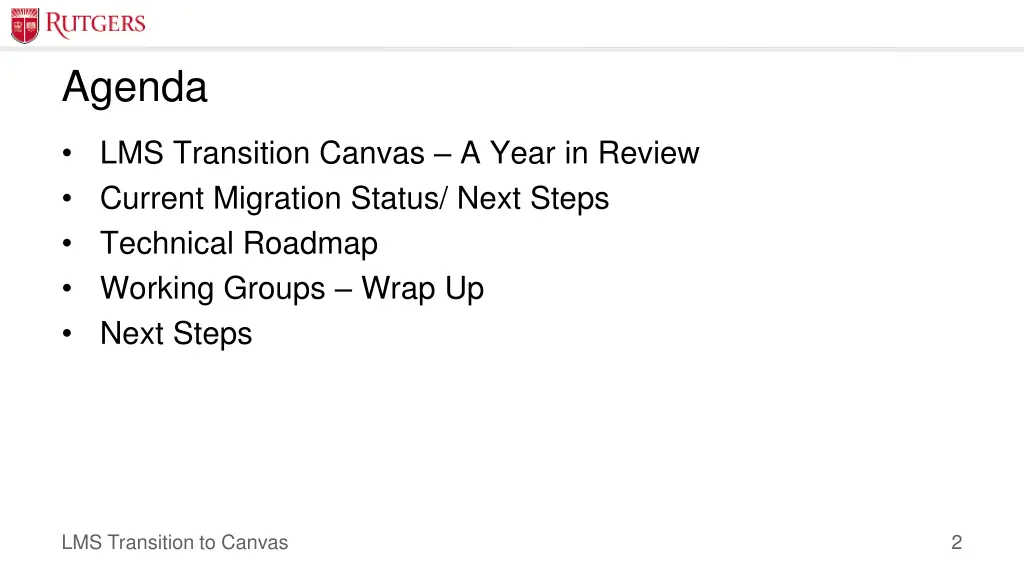 agenda