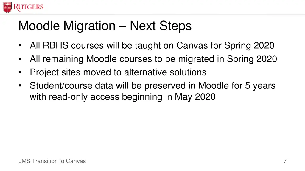 moodle migration next steps