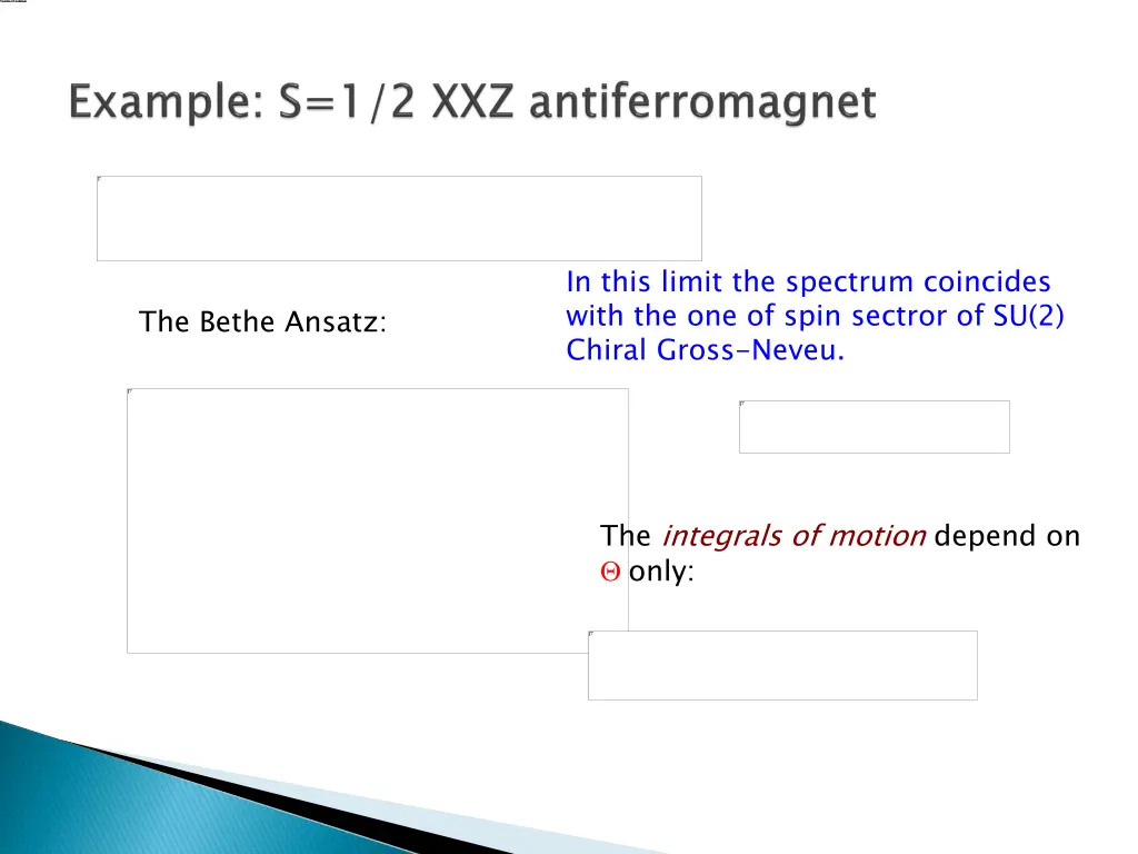 in this limit the spectrum coincides with