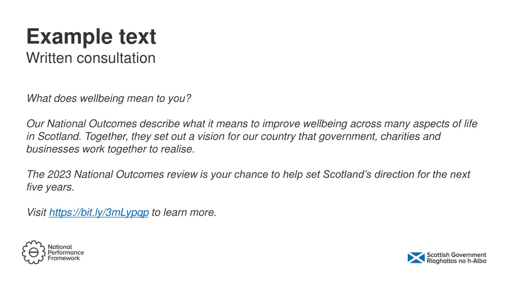 example text written consultation