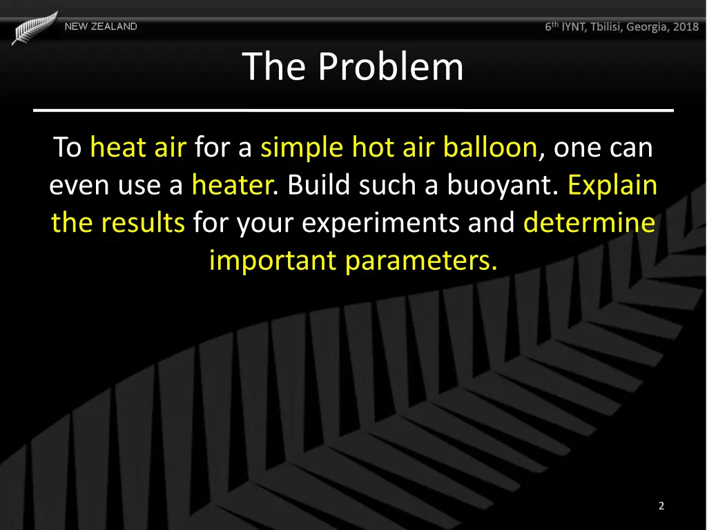 the problem