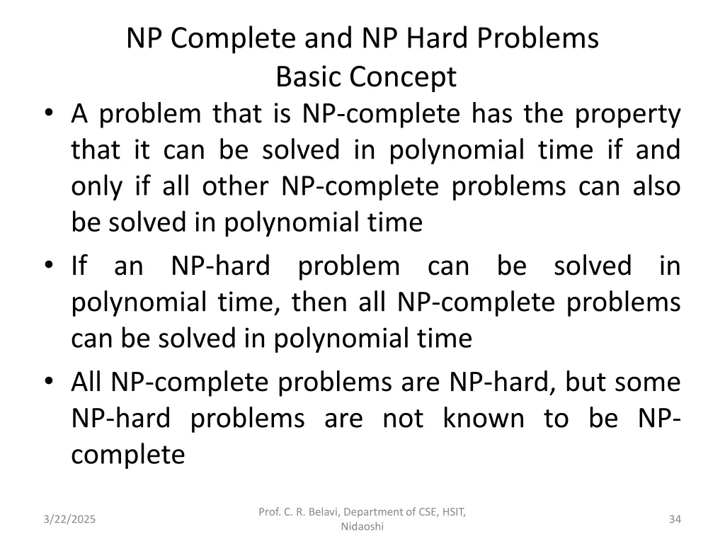 np complete and np hard problems basic concept 2
