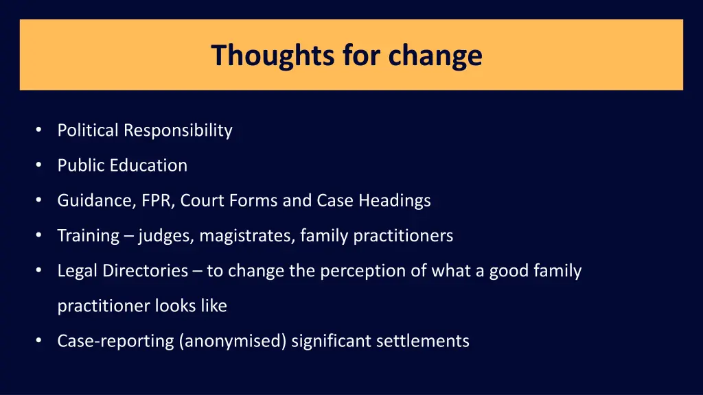 thoughts for change