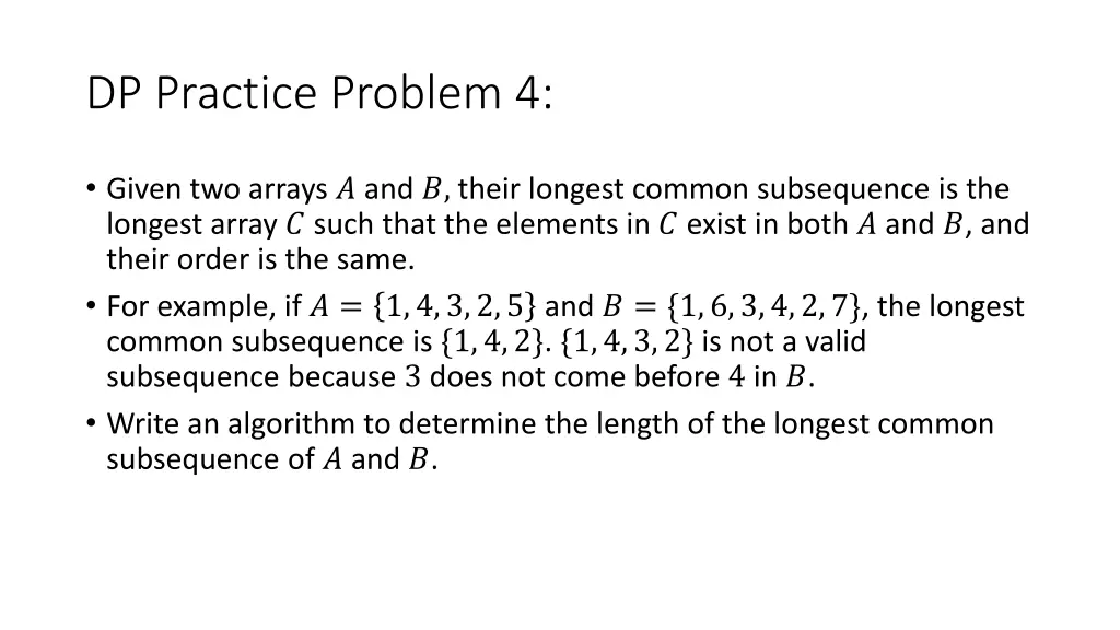 dp practice problem 4