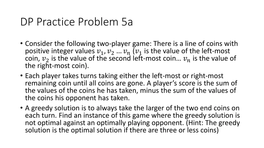 dp practice problem 5a