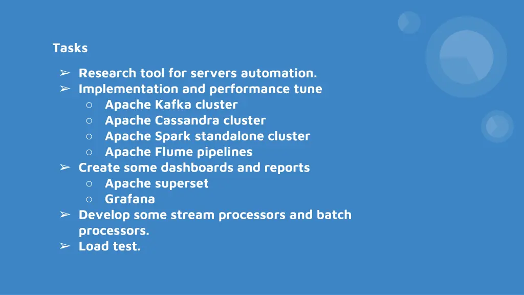 tasks