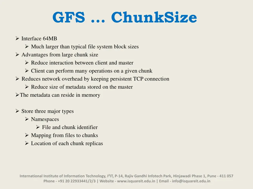 gfs chunksize