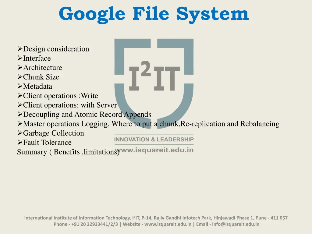 google file system