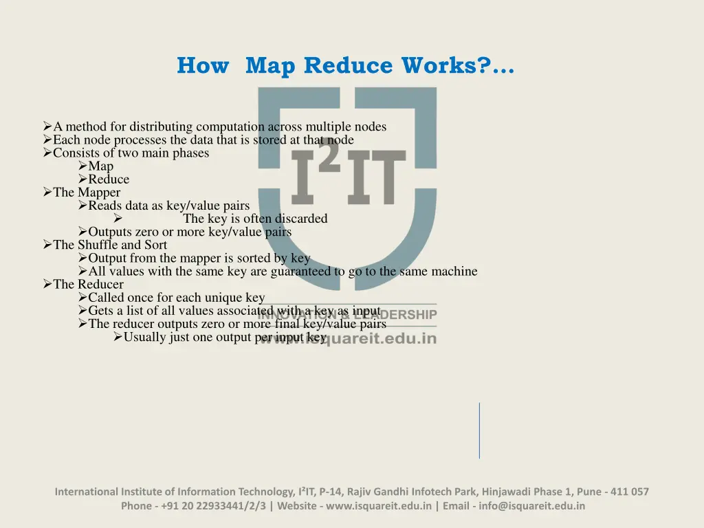 how map reduce works