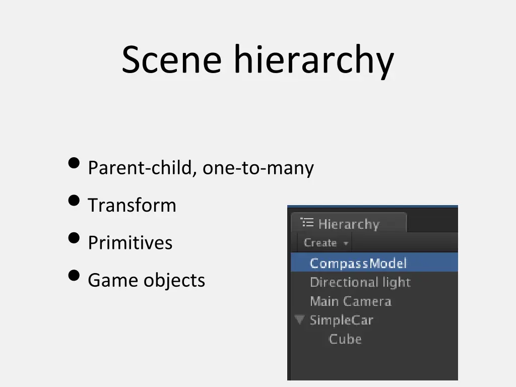 scene hierarchy