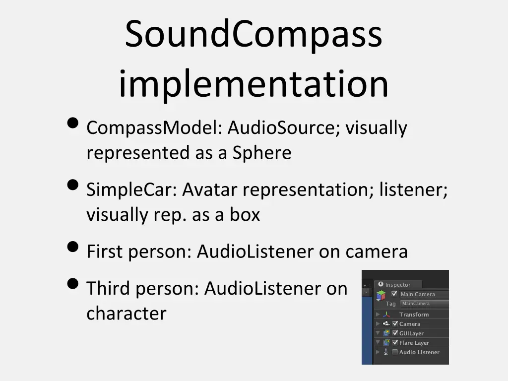 soundcompass implementation compassmodel